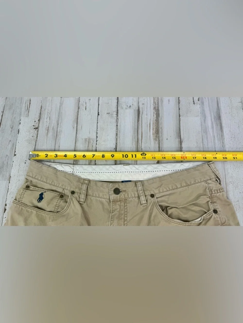 Polo Ralph Lauren Jeans Mens 38Tx34 Tan Denim Regular Straight - Picture 7 of 12